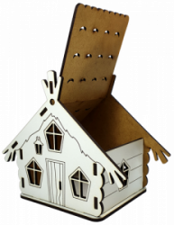 Фото - МДФ Будиночок № 6 скринька 15*10*13см солома М-2079 49848 Фото - МДФ Будиночок № 6 скринька 15*10*13см солома М-2079 49848