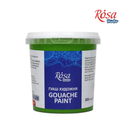 Фото - Фарба гуашева, 500 мл, Зелена світла,  ROSA Studio 44579