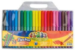 Фото - Фломастери, 24 кол., діам. - 8.8мм, 2324, CLASS (уп.12) 40654