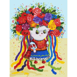 Картина за номерами SANTI &quot;Україночка&quot;, 30*40 см