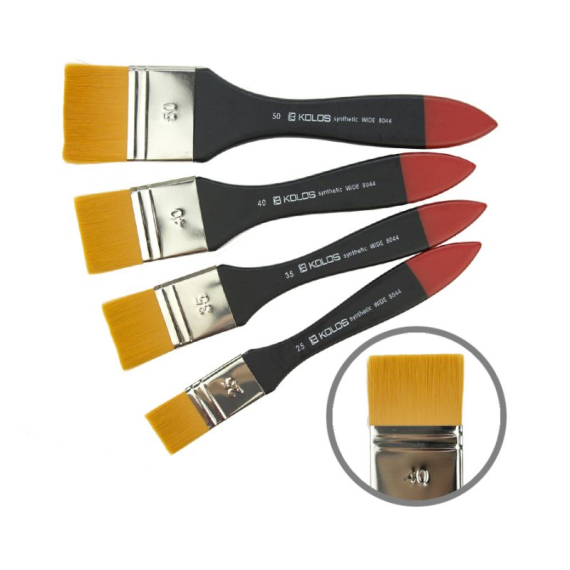 Фото - Пензель Синтетика флейц, Wide 8044, № 25, к.р. KOLOS 16151 Фото - Пензель Синтетика флейц, Wide 8044, № 25, к.р. KOLOS 16151