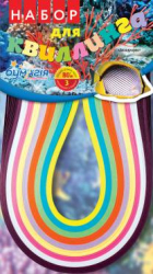 Фото - Набір для квіллінгу 3мм*300мм 'Море', 9 кол.по 25 стріч. 4 види 23351