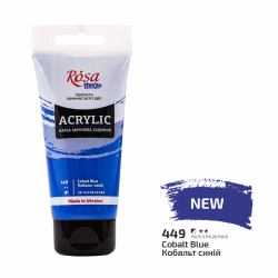 Фарба акрилова, Кобальт синій, 75 мл, ROSA Studio
