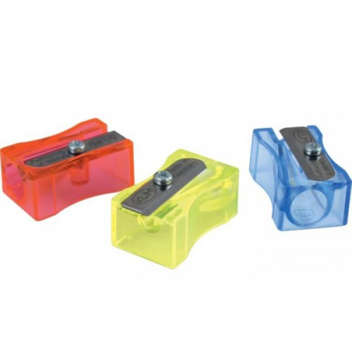 Фото - Точилка б/конт. 100-1 FT пласт. прямокут. флуор.к. (уп.24/ящ.1512) 9587