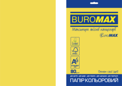 Фото - Папір кольоровий Euromax 80г/м2, INTENSIVE, жовтий, 20арк. 52746 Фото - Папір кольоровий Euromax 80г/м2, INTENSIVE, жовтий, 20арк. 52746