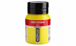 Фото - Фарба акрилова AMSTERDAM, (268) AZO Жовтий світлий, 500 мл, Royal Talens 52026