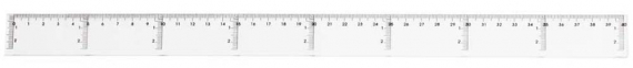Фото - Лінійка 40 см прозора (уп.24) 15019