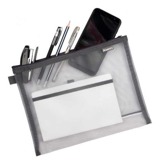 Фото - Папка В5+ на блискавці 1491-А, сіра 43752 Фото - Папка В5+ на блискавці 1491-А, сіра 43752