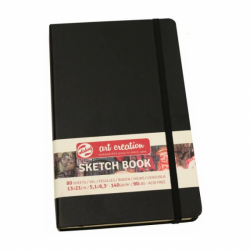 Фото - Блокнот для графіки Talens Art Creation 140г/м2, 13х21см, 80л, чорний, Royal Talens 54183