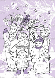 Книжка&quot;Розмальовка подарунок від Святого Миколая&quot;, Мікс, 24 стор.