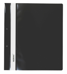 Фото - Папка-швидк., А4, PР,120/160 мкн. пр.верх, з європерф., чорн., глянц., 5262, NORMA 36265