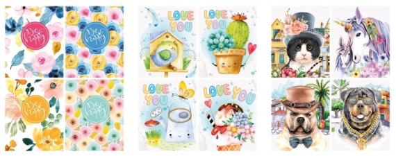 Фото - Блокнот, 60г,Інтегральний,104х124 мм,64арк,клітинка,Мат.ла.Soft-touch,диз.19373-19384, в ас. 50832 Фото - Блокнот, 60г,Інтегральний,104х124 мм,64арк,клітинка,Мат.ла.Soft-touch,диз.19373-19384, в ас. 50832