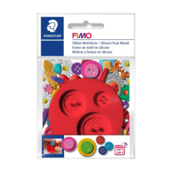 Фото - Силіконова прес-форма 'Гудзики', д:7, Fimo 45372