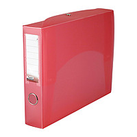 Фото - Папка-коробка складаная 55мм, красная 21251