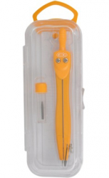 Фото - Циркуль NEON в футлярі + грифель, жовтий ZiBi 24330 Фото - Циркуль NEON в футлярі + грифель, жовтий ZiBi 24330