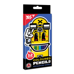 Олівці кольорові YES 12 кол. Skate boom