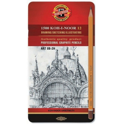 Олівці графітні 1500 Art, 8В-2Н, 12 шт.