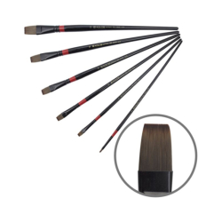 Фото - Пензель Синтетика плоска, Red stripe 1018, №22, д.р. KOLOS 16117