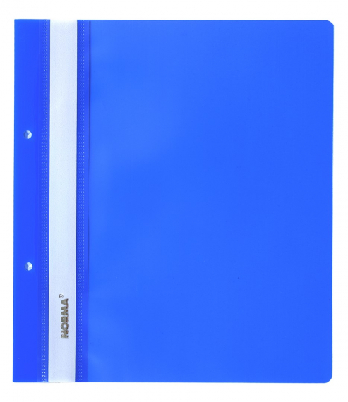 Фото - Папка-швидк., А4, PР,120/160 мкн. пр.верх, з європерф., син., глянц., 5262, NORMA (уп. 10) 36263 Фото - Папка-швидк., А4, PР,120/160 мкн. пр.верх, з європерф., син., глянц., 5262, NORMA (уп. 10) 36263
