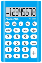 Калькулятор ASSISTANT  AC-1116  (blue)