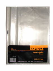 Фото - Файл, A4, PP, 40мкн.,прозор., уп.20шт., 5011, SOZ 33819