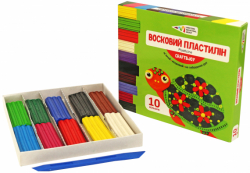 Пластилін восковий, 10 кол. 120 г. Craft&Joy