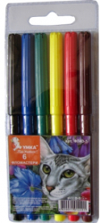 Фото - Фломастери 'Кіт', 6 кол., діам. - 8.3мм, ФЛ43-1, УМКА 44301
