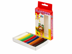 Пластилин "Фантазія"  8кол. со стеком (уп.48) Гамма укр.