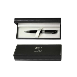 Фото - Ручка кулькова Wilhelm Buro, корпус металевий в чорному футлярі кожзам 63732