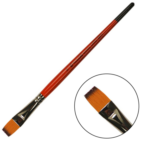 Фото - Пензель Синтетика плоска, Carrot 1097F, №14, к.р. KOLOS/ArtMaster (6/12) 16099 Фото - Пензель Синтетика плоска, Carrot 1097F, №14, к.р. KOLOS/ArtMaster (6/12) 16099