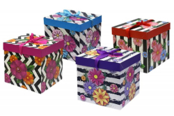 Коробка подарункова, розкладна 22*22см
