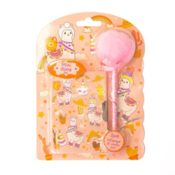 Фото - Блокнот на замочку 110x750mm, 70g, 80 л, ручка-пушок, Лами 56645