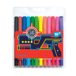 Фломастери YES 12 кольорів Blaster