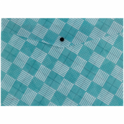 Папка на кнопці, А4+, Tartan Green