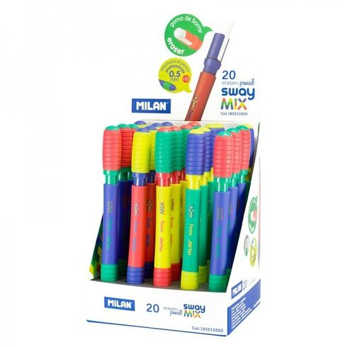 Фото - Олівець мех. HВ з гумкою 'Sway Mix' ТМ 'MILAN' 0,5мм, mix 185015920 52444
