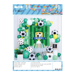 Набір декора до дня народження, ФУТБОЛ (банер, кульки)
