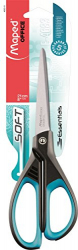 Ножниці офісні ESSENTIALS SOFT 210мм, блістер, сині вставки