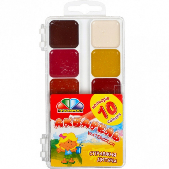 Фото - Акварель 10 кол., б/п, пластик, Захоплення 20350