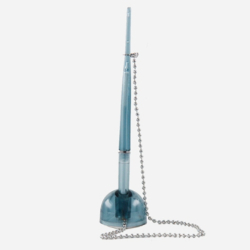 Фото - Ручка кулькова на підставці, синя 34442