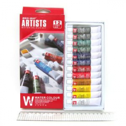 Фото - Краски акварель 'Artists' 12цв.*12мл HW1212C 37957