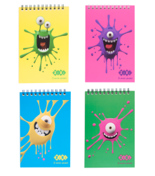 Фото - Блокнот на пружині зверху SMUDGES, А-6, 40 арк., картонна обкладинка, KIDS Line, асорті 52780 Фото - Блокнот на пружині зверху SMUDGES, А-6, 40 арк., картонна обкладинка, KIDS Line, асорті 52780