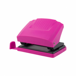 Діркопробивач Shell з пласт. верхом, 20 арк, рож