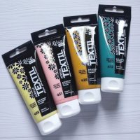 Фото - Фарба акрилова для тканин, Смарагдова, 60мл, ROSA TALENT 58751