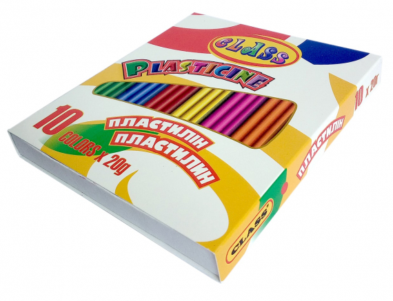 Фото - Пластилін 10кол.,200гр., 7623, CLASS 40651 Фото - Пластилін 10кол.,200гр., 7623, CLASS 40651