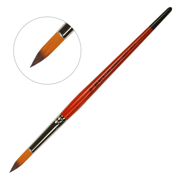 Фото - Пензель Синтетика кругла, Carrot 1097R, №12, к.р. KOLOS/ArtMaster 24279 Фото - Пензель Синтетика кругла, Carrot 1097R, №12, к.р. KOLOS/ArtMaster 24279