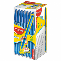 Фото - Ручка кулькова ICE 1.0мм, синя (уп.50) 29127