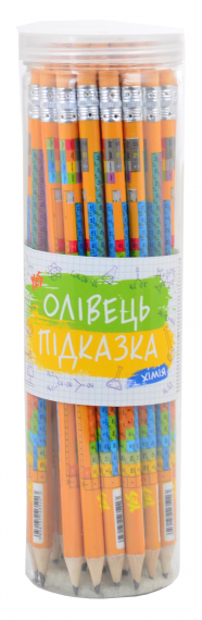 Фото - Карандаш ч/гр круглый с ласт. в пл. тубе 'Химия', 39шт/уп 40806 Фото - Карандаш ч/гр круглый с ласт. в пл. тубе 'Химия', 39шт/уп 40806