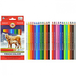 Фото - Олівці кольорові Triocolor Jumbo 'Horses' , 24 цв. 10355