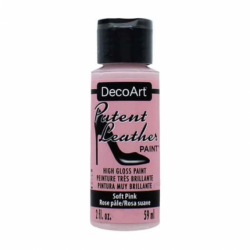 Фарба для шкіри, глянцева, Рожева, 59мл, DecoArt