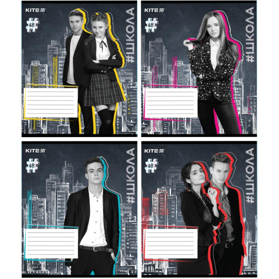 Фото - Зошит 48 арк., кл., SC, набір 4шт. (ящ.48) 45614 Фото - Зошит 48 арк., кл., SC, набір 4шт. (ящ.48) 45614